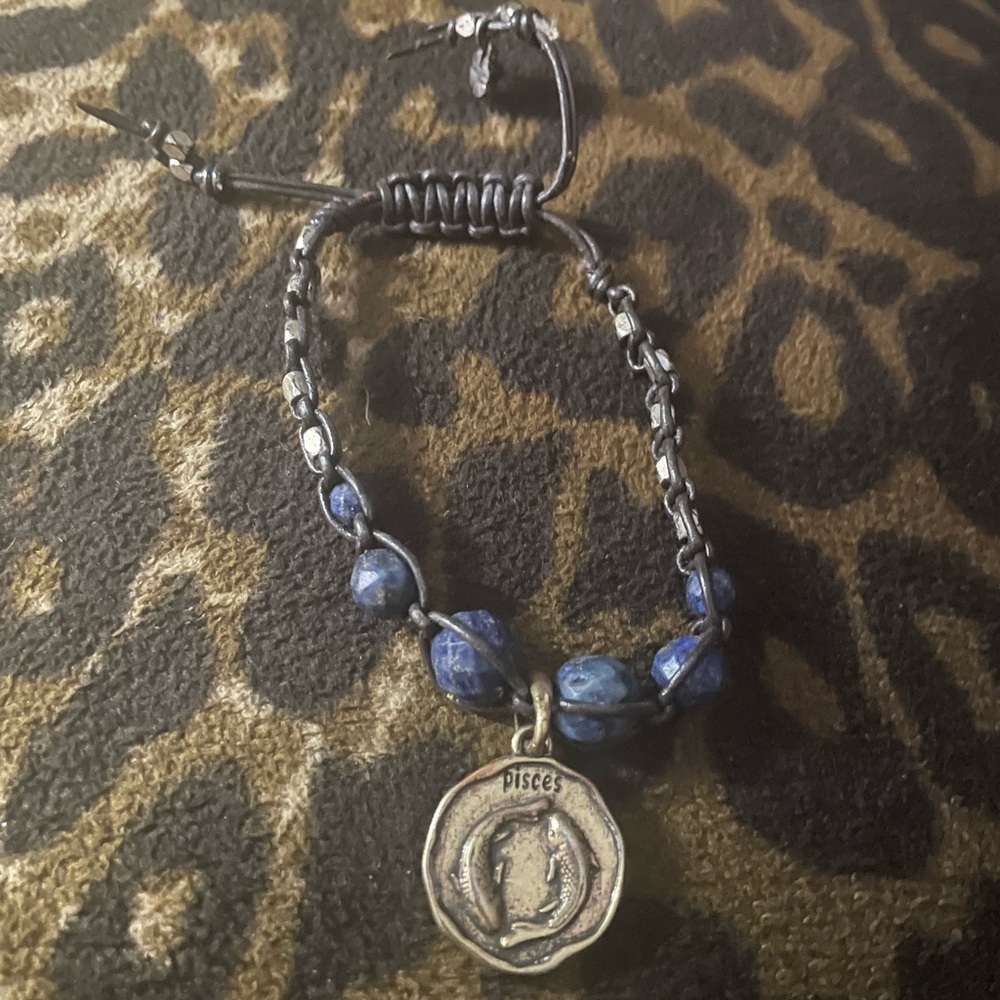 Lucky Brand Pisces Bracelet with Blue and Silver Accents